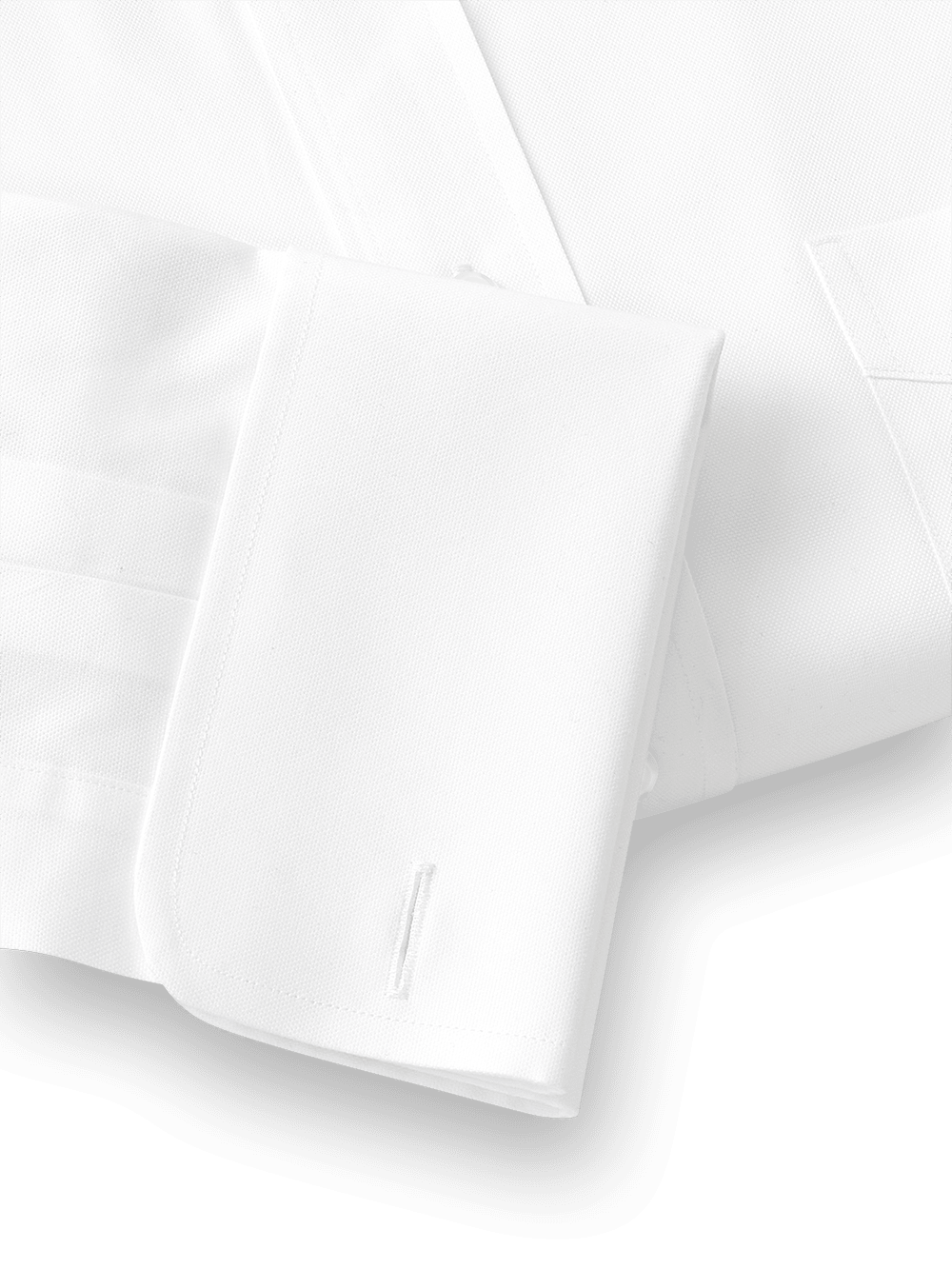Alternate Image of Superfine Egyptian Cotton Solid Color Straight Collar French Cuff Dress Shirt-4