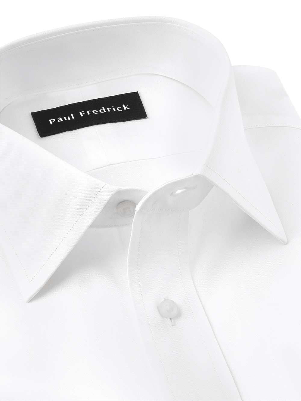 Alternate Image of Pure Cotton Pinpoint Solid Color Spread Collar French Cuff Dress Shirt-3