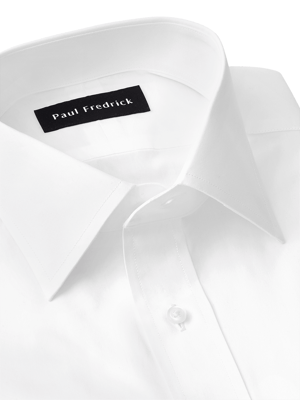 Alternate Image of Pure Cotton Broadcloth Solid Color Spread Collar French Cuff Dress Shirt-3