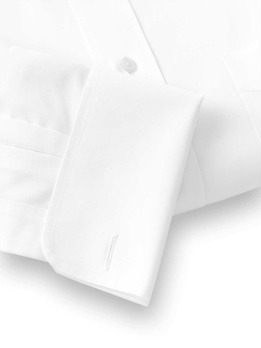 Alternate Image of Supima Non-iron Cotton Solid Color Straight Collar French Cuff Dress Shirt-4