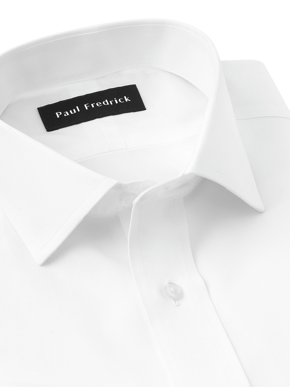 Alternate Image of Supima Non-iron Cotton Solid Color Spread Collar French Cuff Dress Shirt-3
