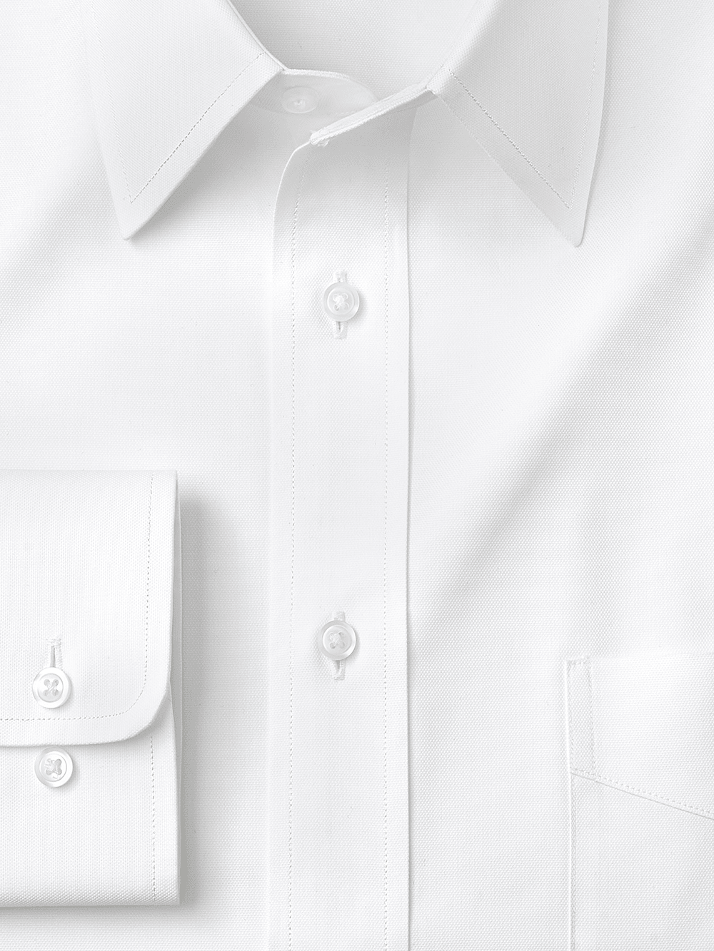 Alternate Image of Superfine Egyptian Cotton Solid Color Straight Collar Dress Shirt-1
