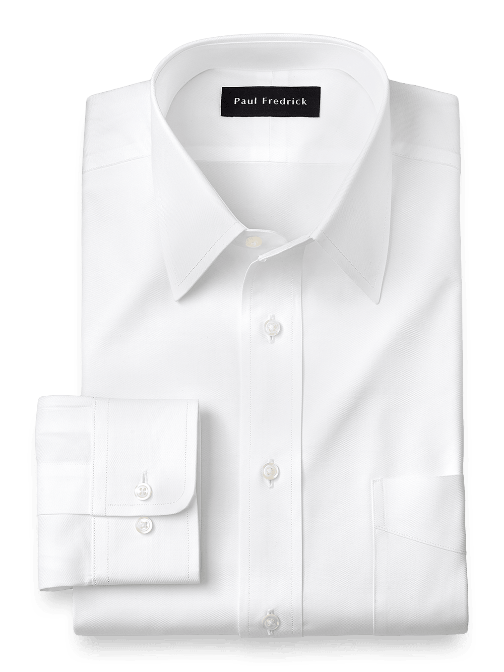 Product Image of Superfine Egyptian Cotton Solid Color Straight Collar Dress Shirt-White