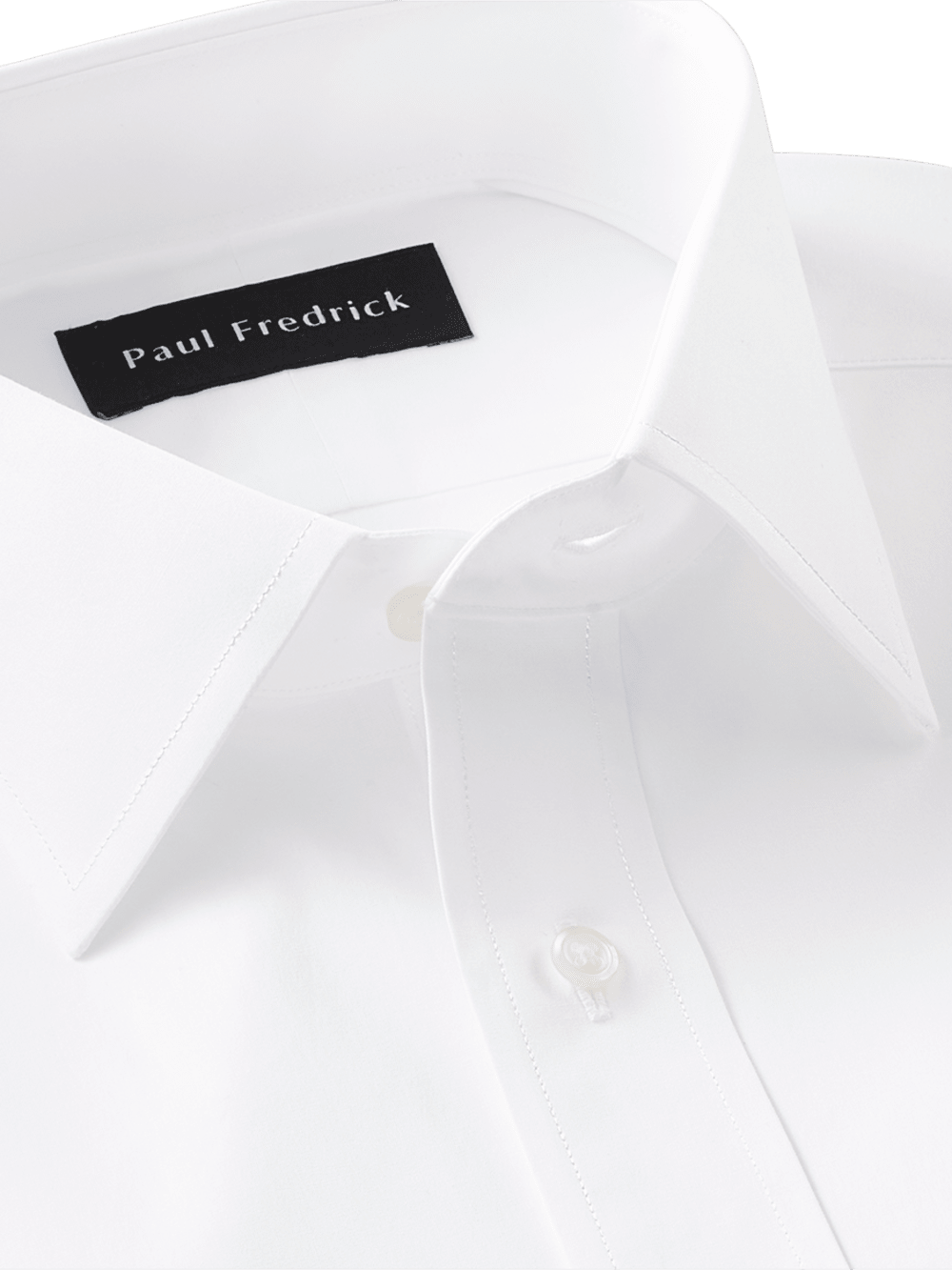 Alternate Image of Slim Fit Pure Cotton Broadcloth Solid Color Spread Collar Dress Shirt-2