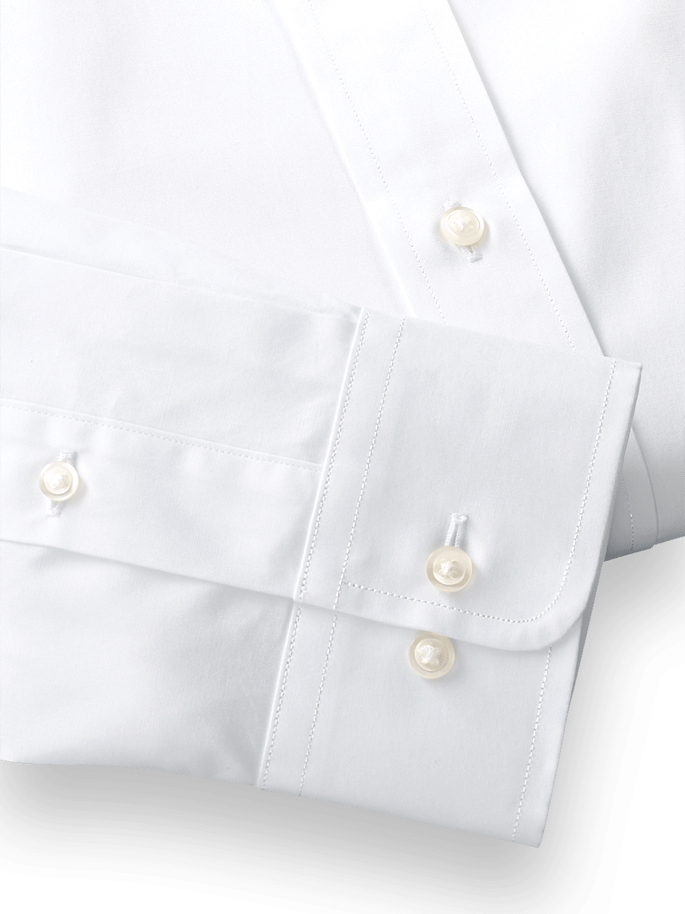 Alternate Image of Slim Fit Pure Cotton Broadcloth Solid Color Button Down Collar Dress Shirt-3