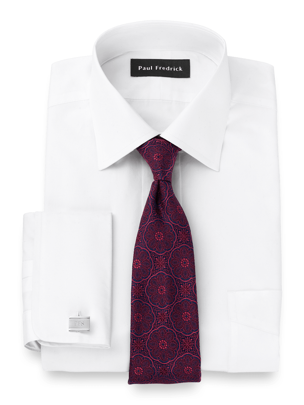 Alternate Image of Pure Cotton Broadcloth Spread Collar French Cuff Dress Shirt-1