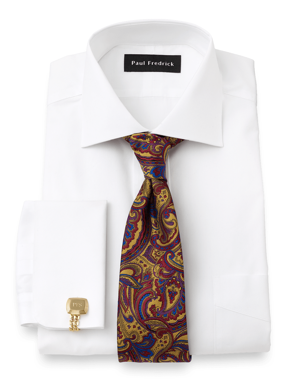 Alternate Image of Pure Cotton Broadcloth Spread Collar French Cuff Dress Shirt-1