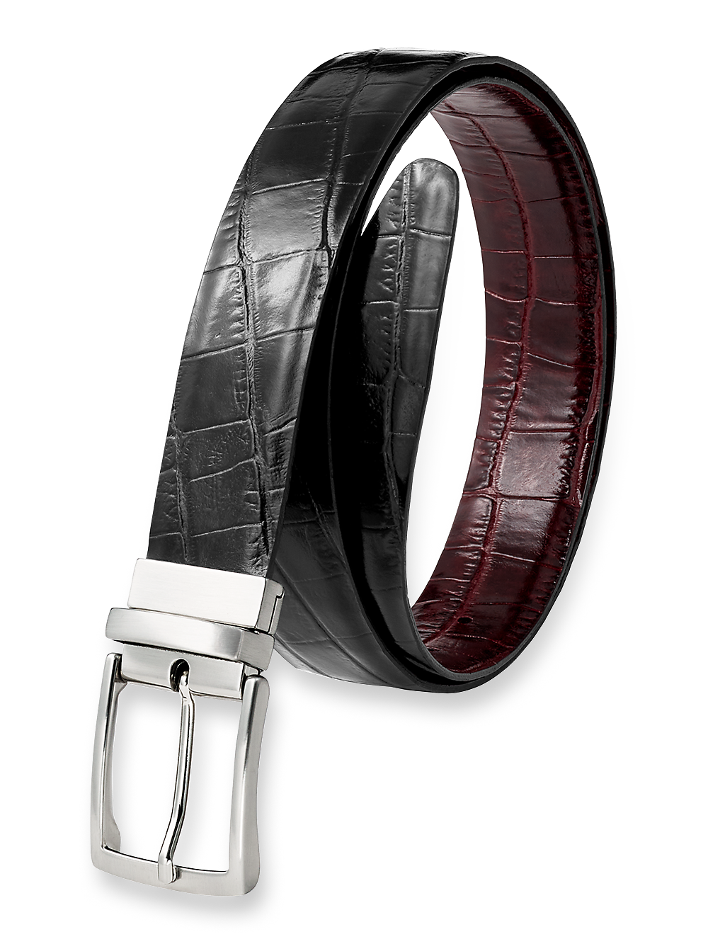 Product Image of Patrick Reversible Belt-Black/Burgundy