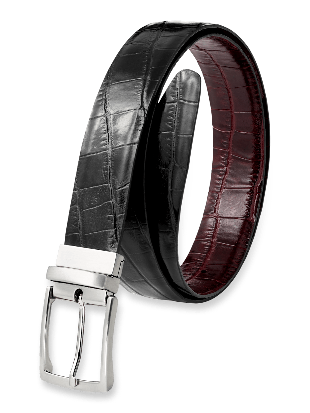 Product Image of Patrick Reversible Belt-Black/Burgundy