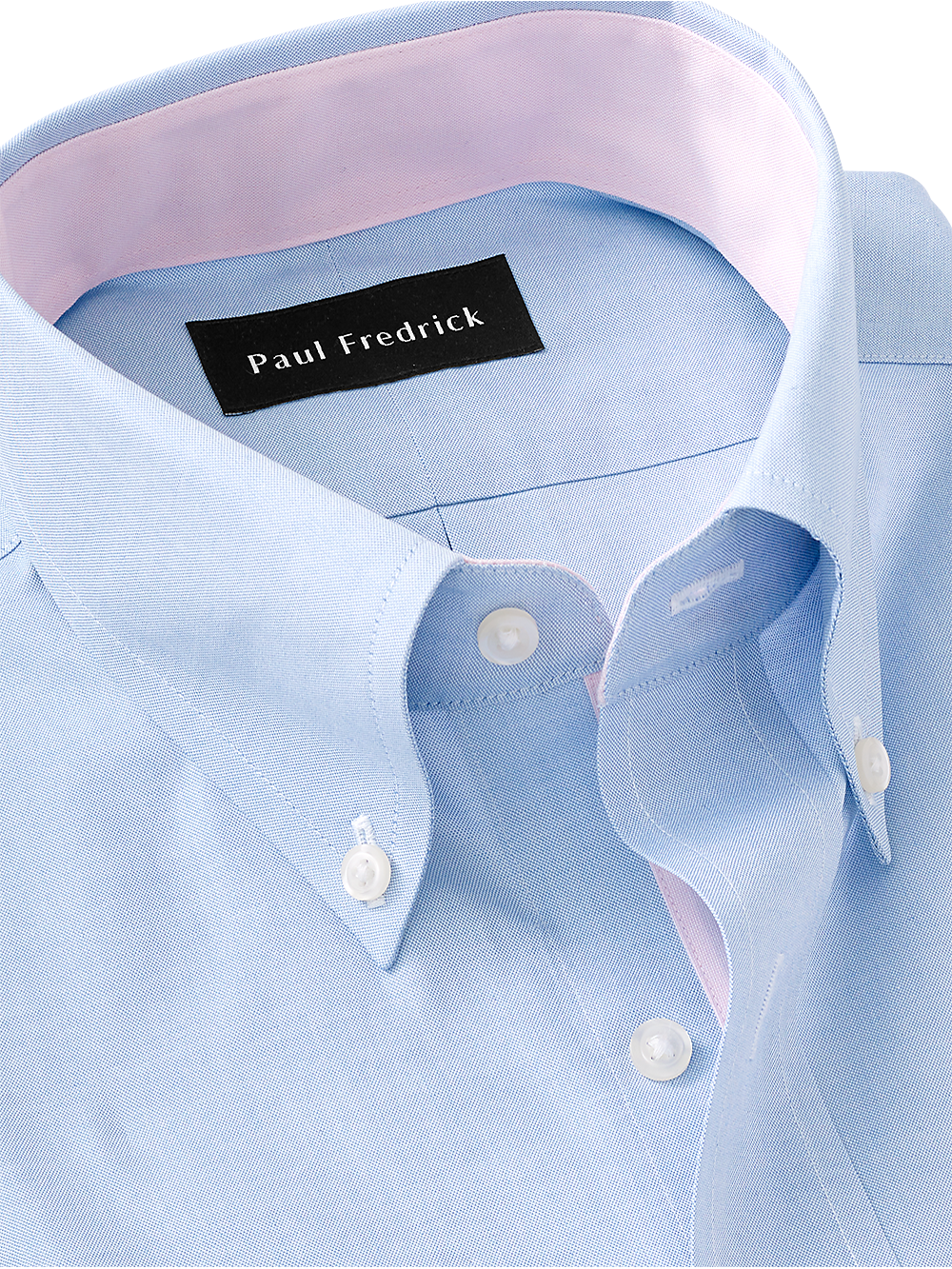 Alternate Image of Non-iron Cotton Solid Dress Shirt With Contrast Trim-2