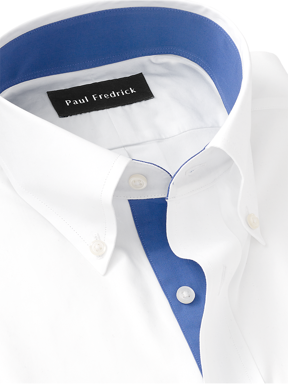 Alternate Image of Pure Cotton Solid Dress Shirt With Contrast Trim-2