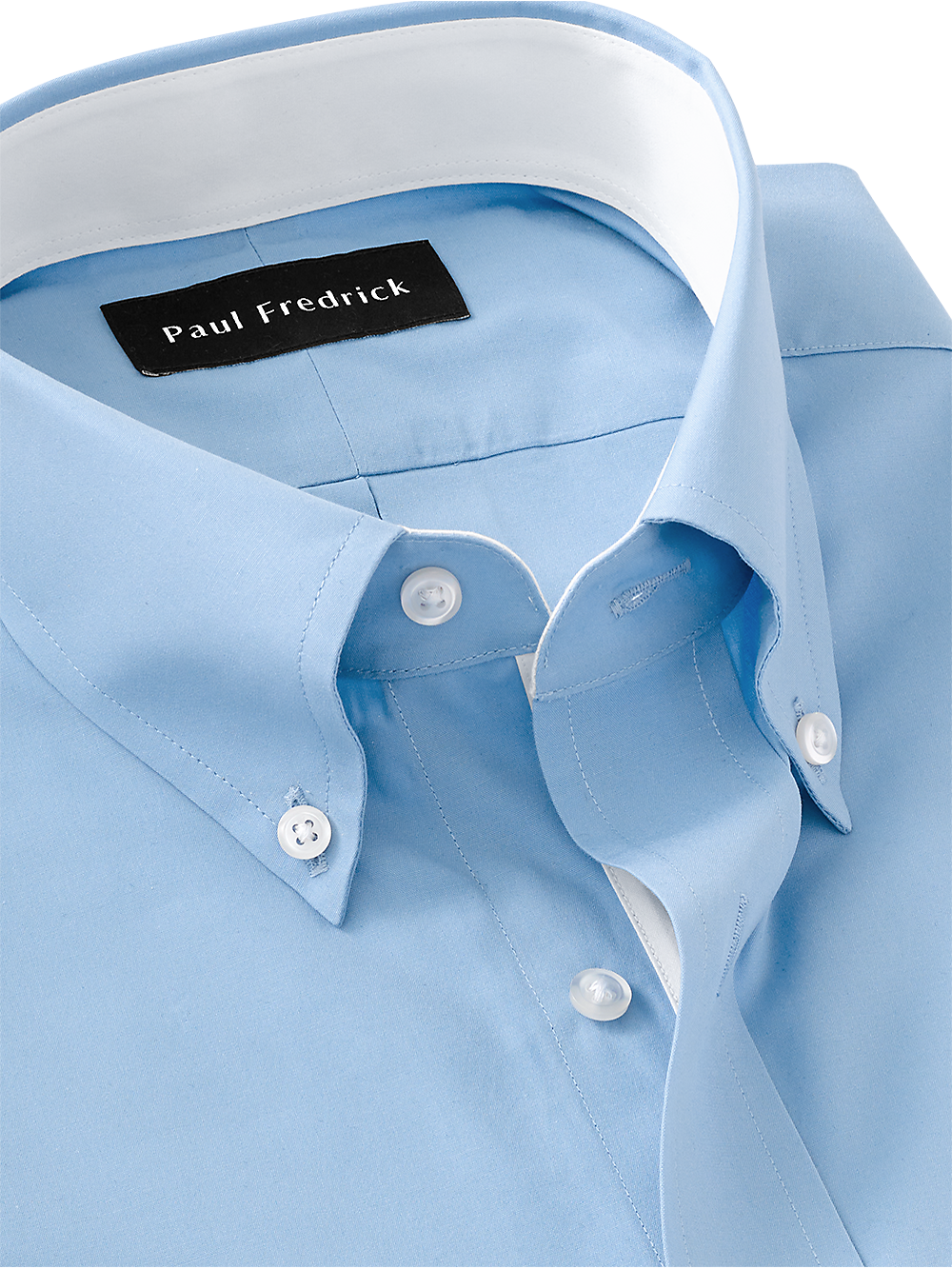 Alternate Image of Pure Cotton Solid Dress Shirt With Contrast Trim-2