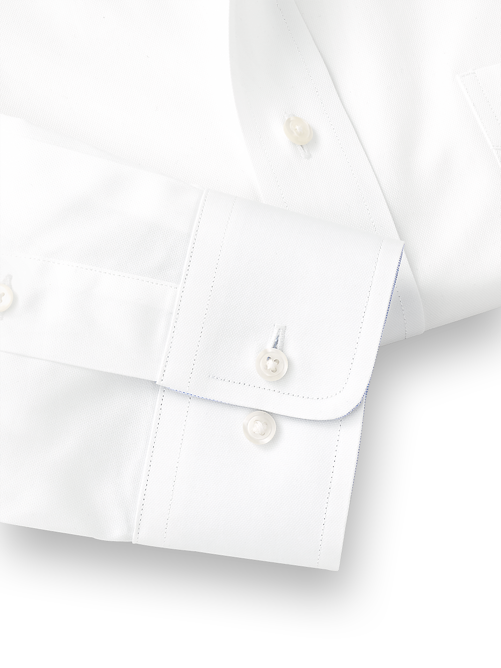 Alternate Image of Pure Cotton Solid Dress Shirt With Contrast Trim-3