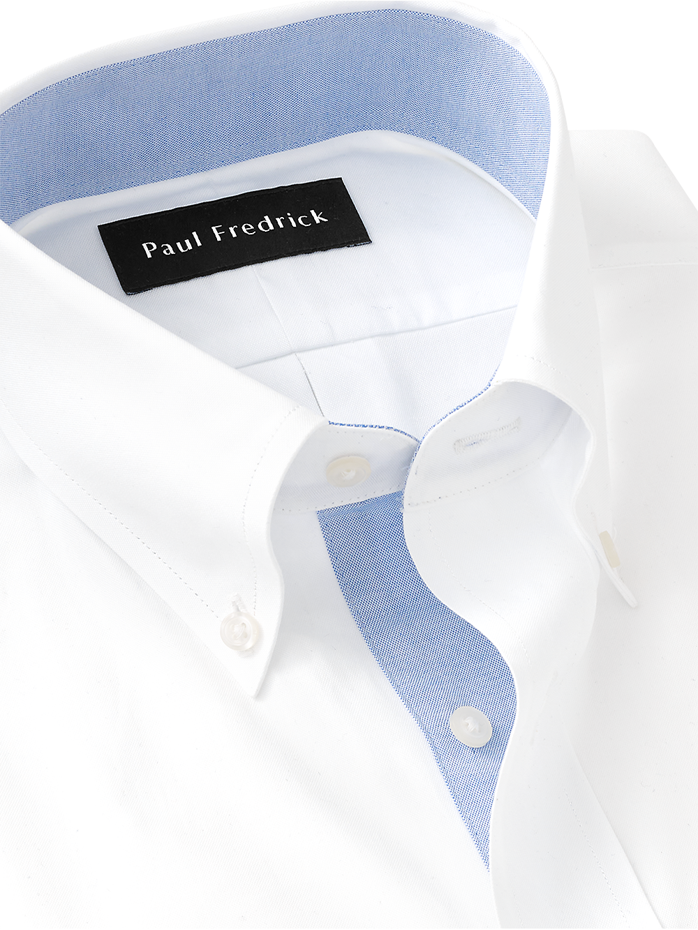 Alternate Image of Pure Cotton Solid Dress Shirt With Contrast Trim-2