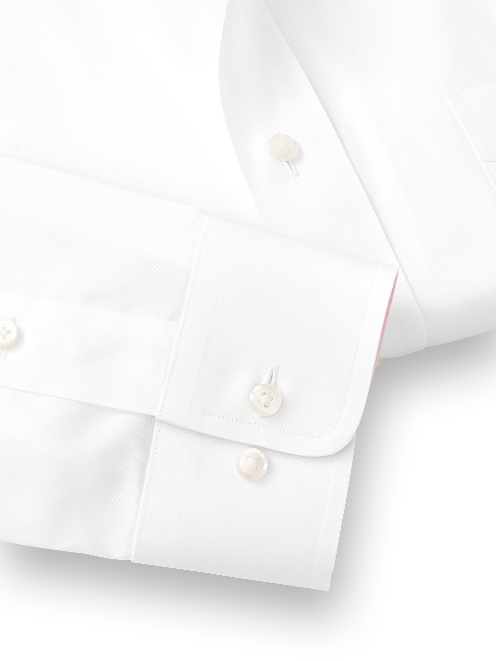 Alternate Image of Pure Cotton Solid Dress Shirt With Contrast Trim-3