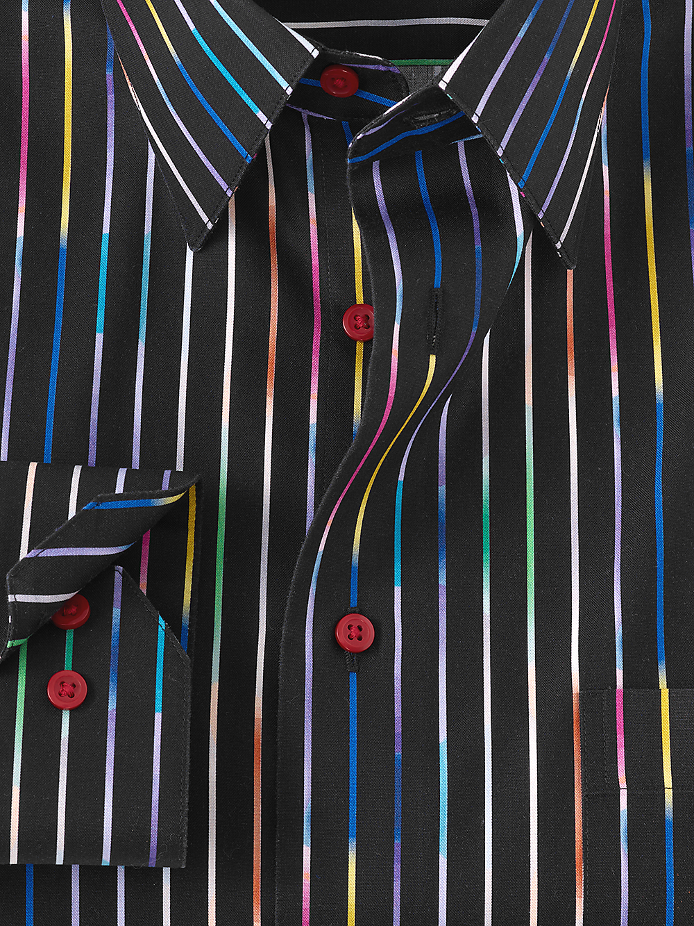 Alternate Image of Non-iron Cotton Stripe Dress Shirt-2