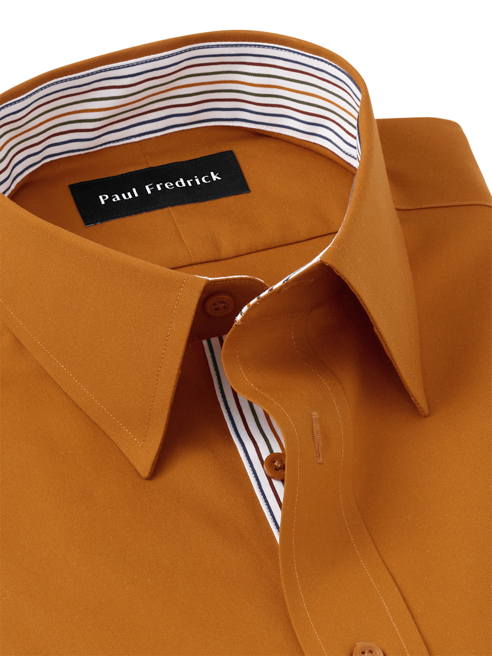 Alternate Image of Non-iron Cotton Solid Dress Shirt With Contrast Trim-6