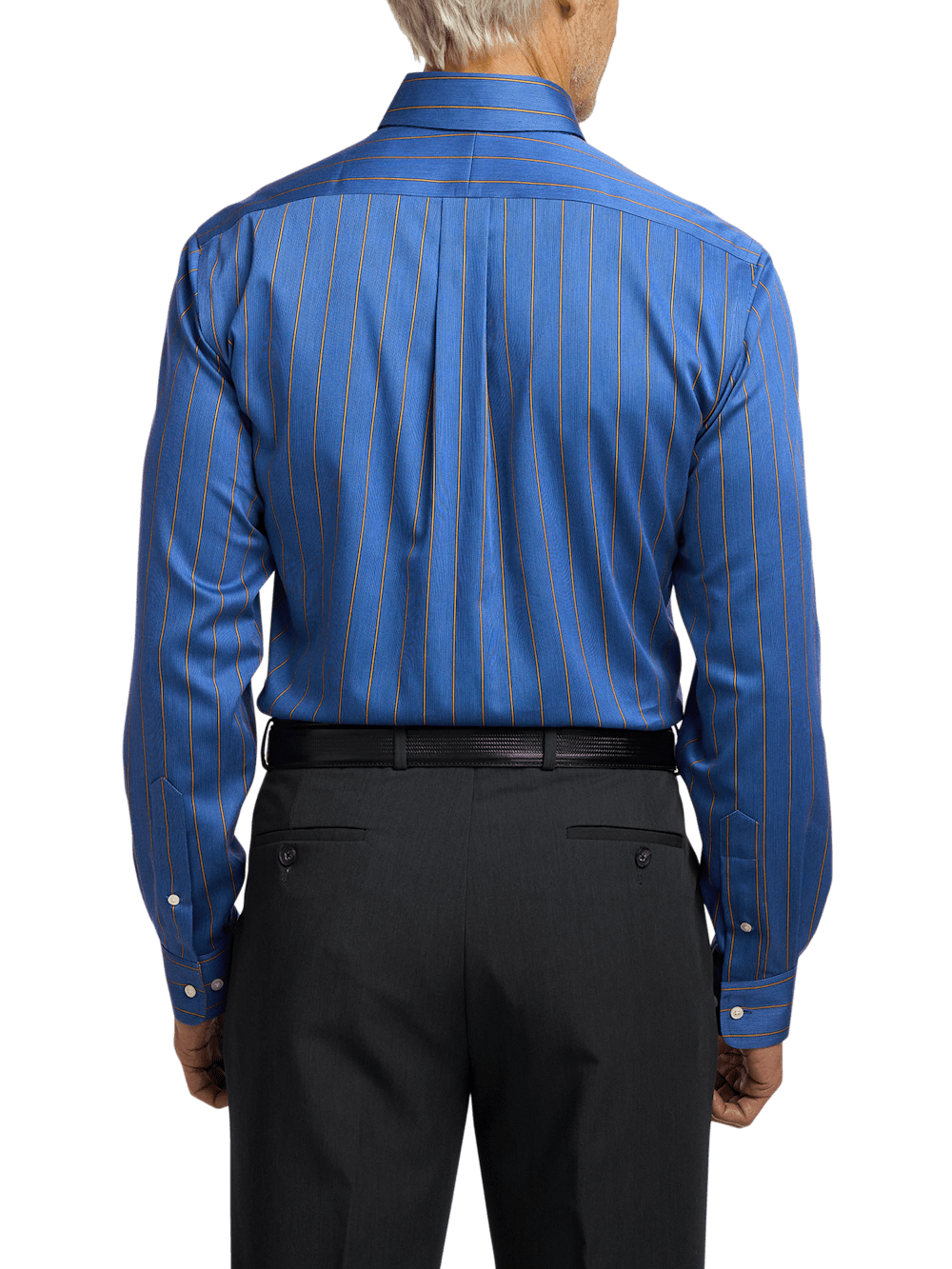 Alternate Image of Non-iron Cotton Stripe Dress Shirt With Contrast Trim-4
