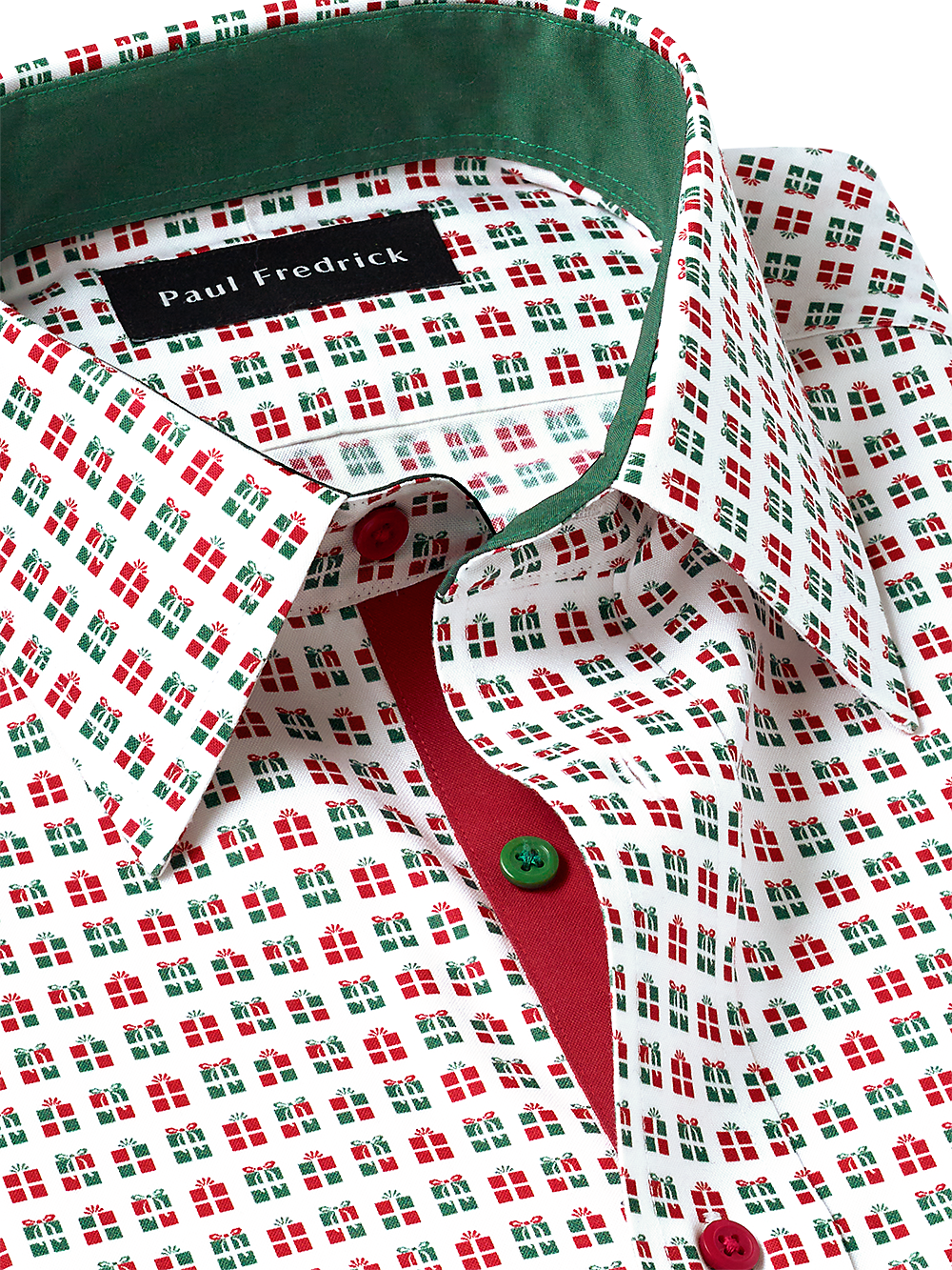 Alternate Image of Non-iron Cotton Presents Dress Shirt With Contrast Trim-2