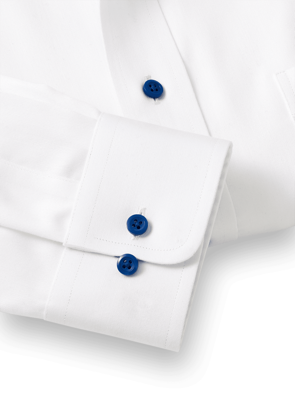 Alternate Image of Non-iron Cotton Solid Dress Shirt With Contrast Trim-3