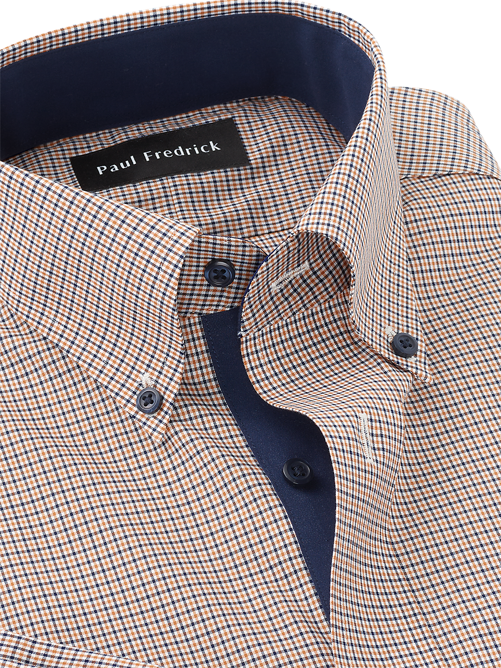 Alternate Image of Non-iron Cotton Check Dress Shirt With Contrast Trim-2
