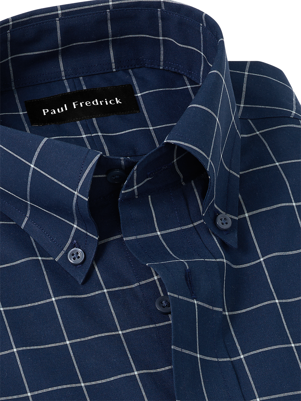 Alternate Image of Non-iron Cotton Windowpane Dress Shirt-2