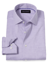 Comfort Stretch Non-Iron Solid Dress Shirt - Purple