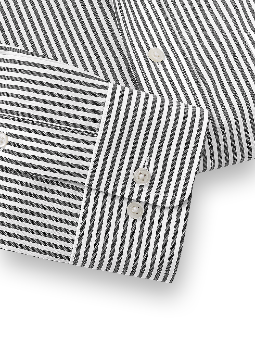 Alternate Image of Non-iron Cotton Stripe Dress Shirt With Contrast Trim-3