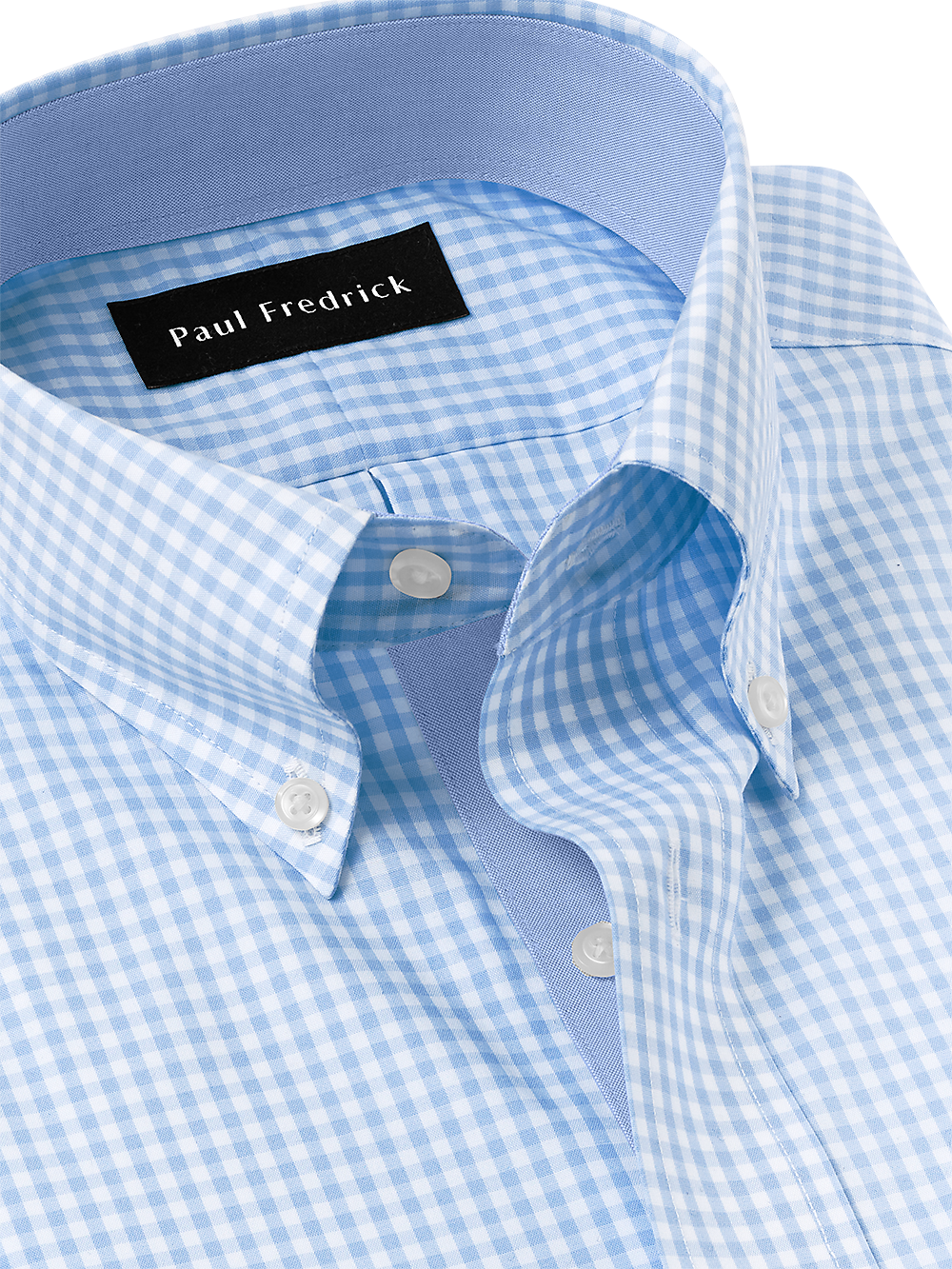 Alternate Image of Non-iron Cotton Check Dress Shirt With Contrast Trim-2