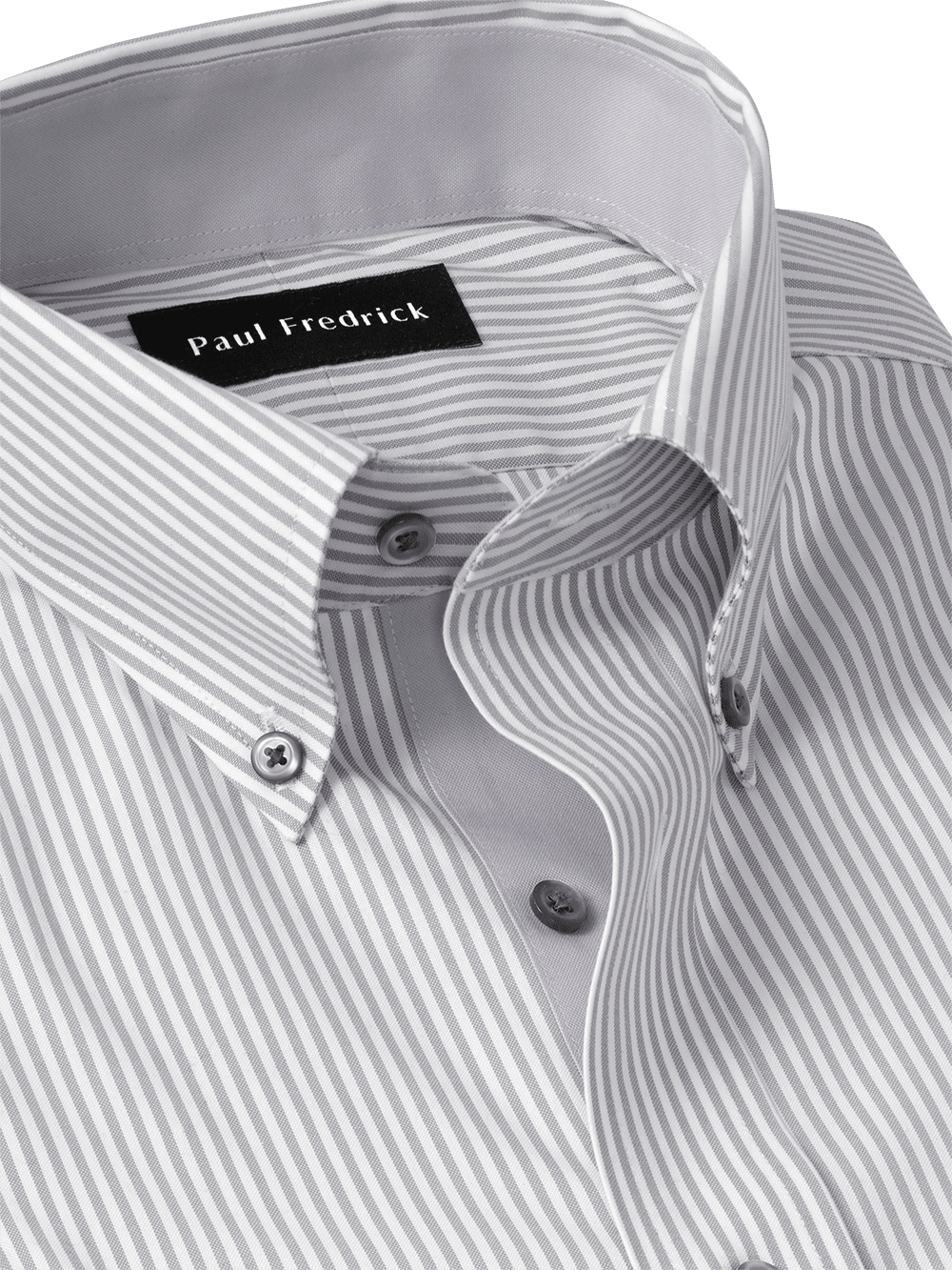 Alternate Image of Comfort Stretch Non-iron Stripe Dress Shirt With Contrast Trim-2