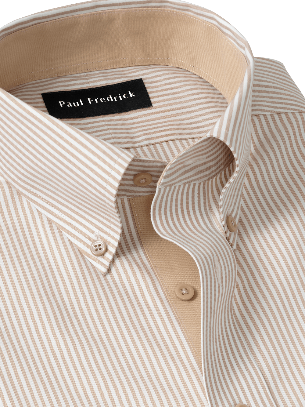 Alternate Image of Comfort Stretch Non-iron Stripe Dress Shirt With Contrast Trim-2
