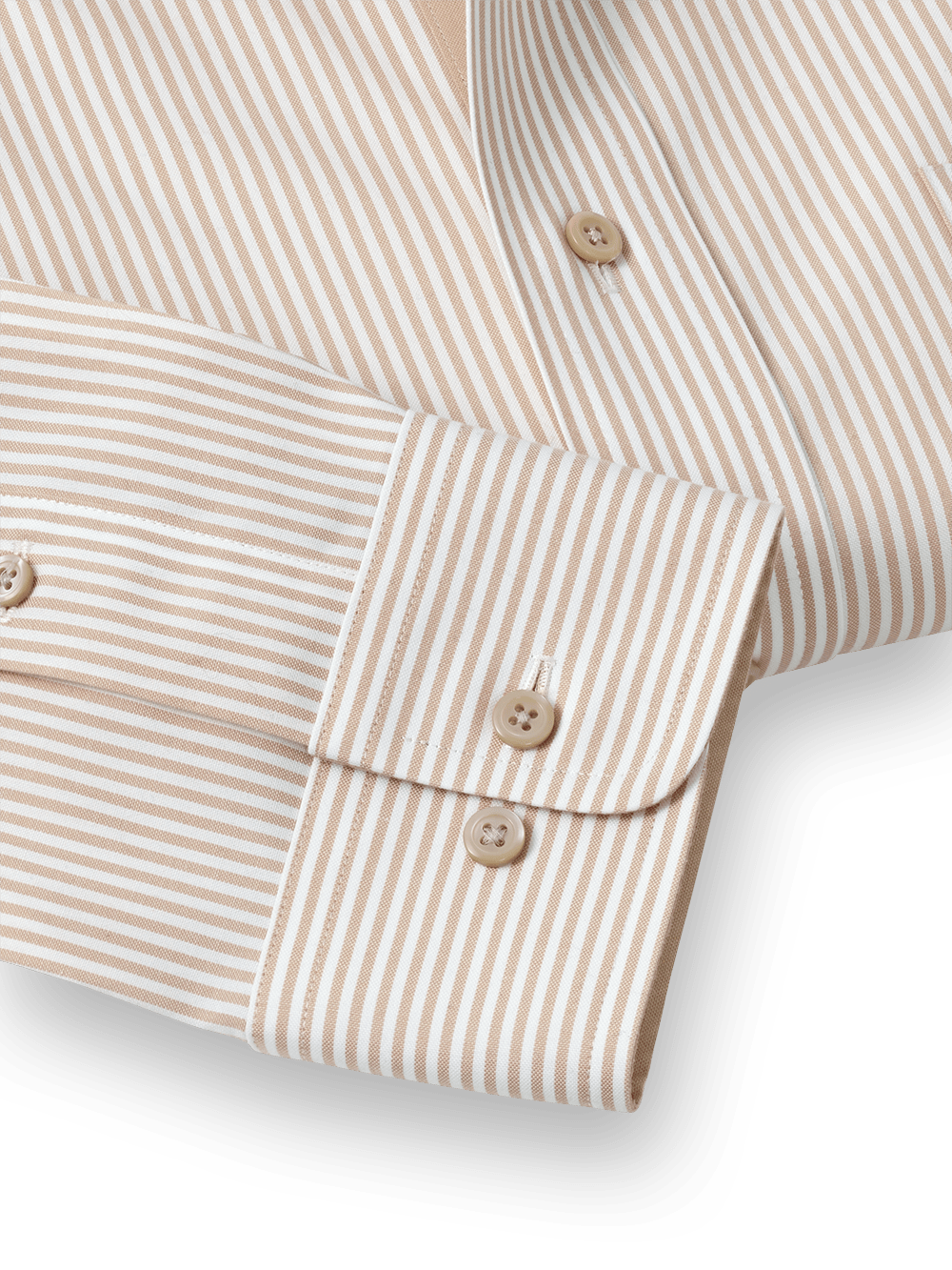 Alternate Image of Comfort Stretch Non-iron Stripe Dress Shirt With Contrast Trim-3