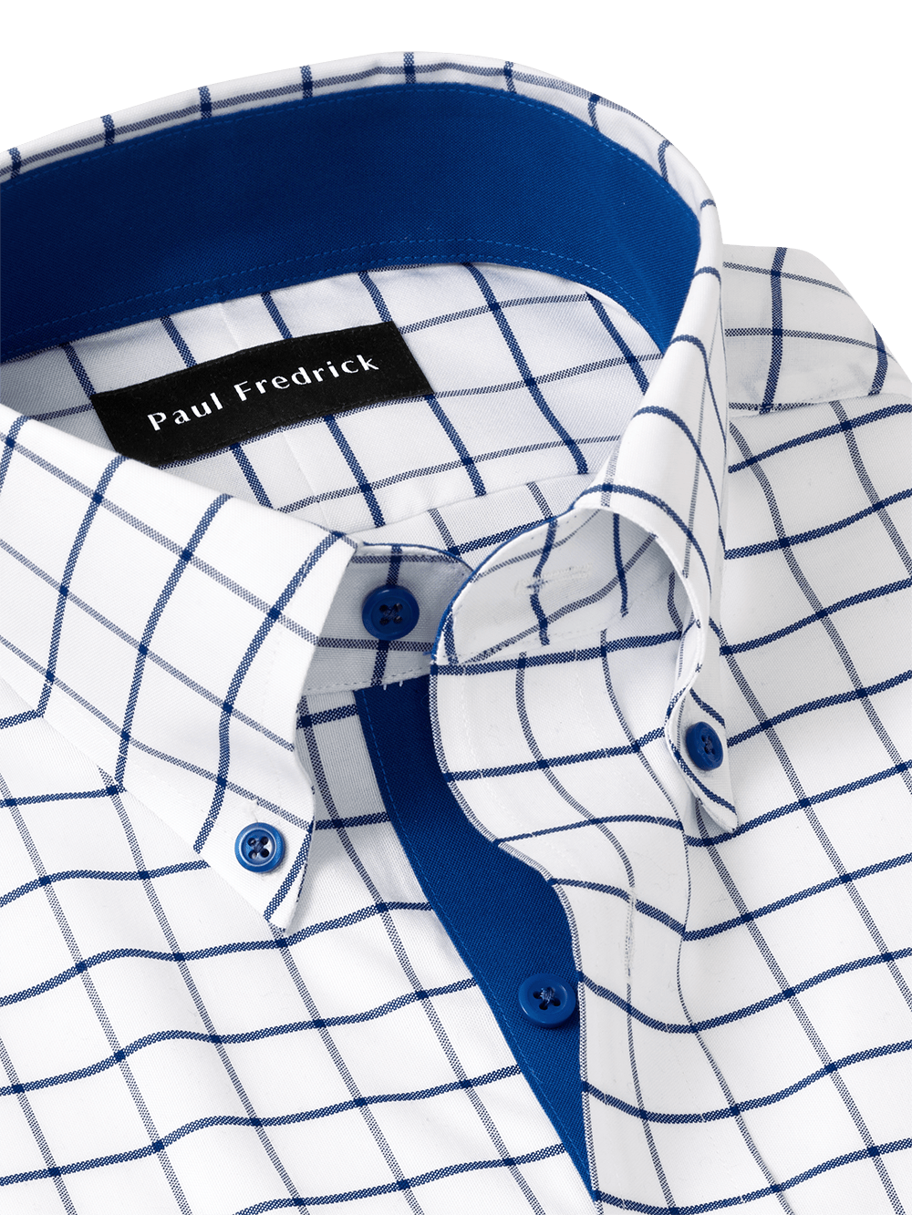 Alternate Image of Comfort Stretch Non-iron Check Dress Shirt With Contrast Trim-2