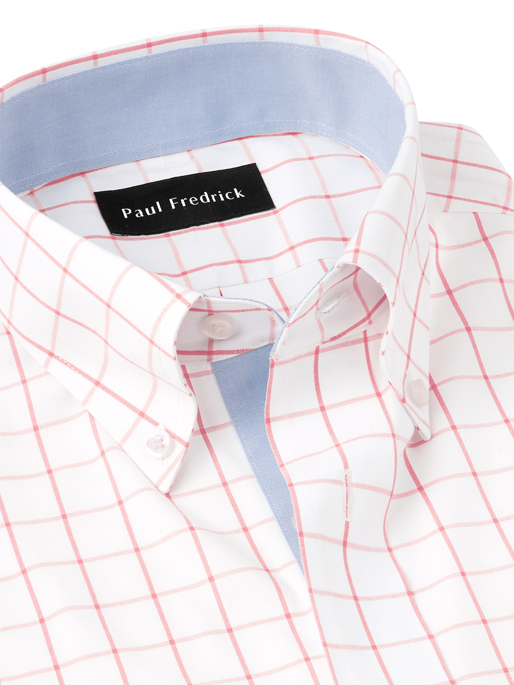 Alternate Image of Comfort Stretch Non-iron Check Dress Shirt With Contrast Trim-6