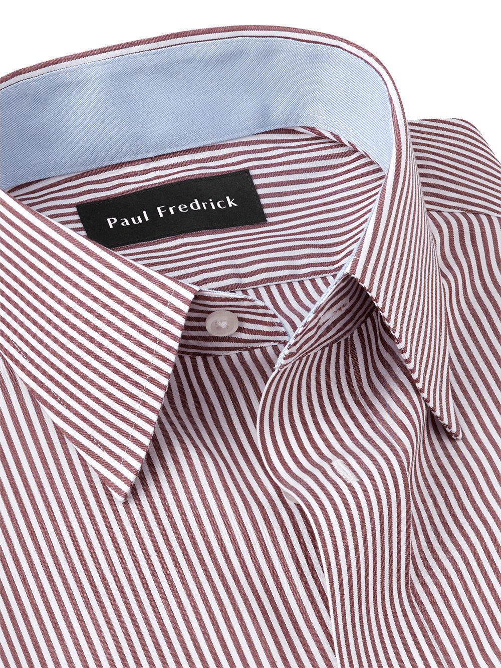 Alternate Image of Non-iron Cotton Stripe Dress Shirt With Contrast Trim-2