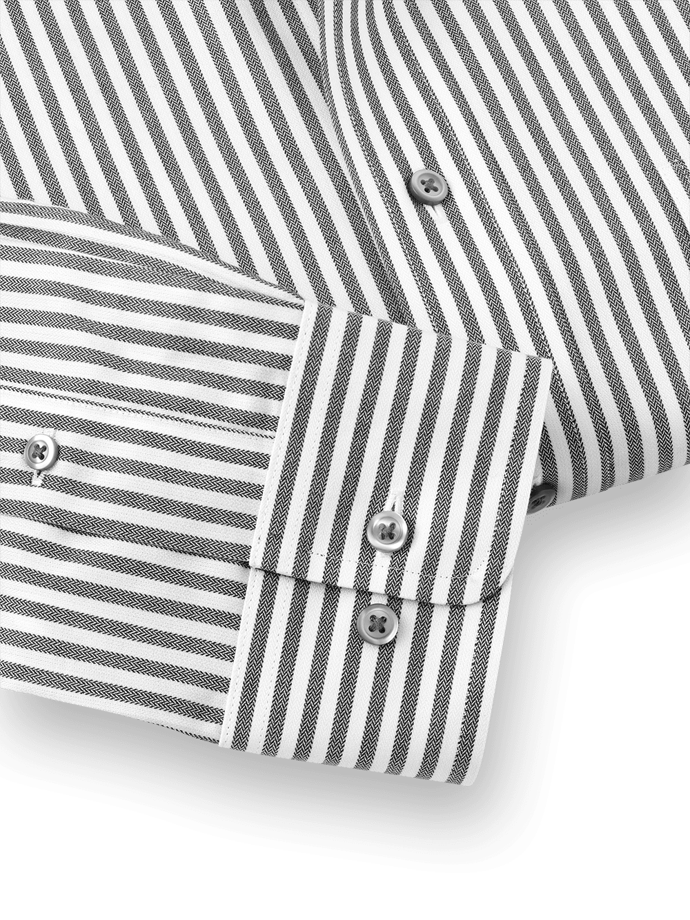 Alternate Image of Non-iron Cotton Stripe Dress Shirt With Contrast Trim-3