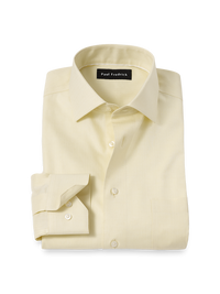 Comfort Stretch Non-Iron Herringbone Dress Shirt - Yellow
