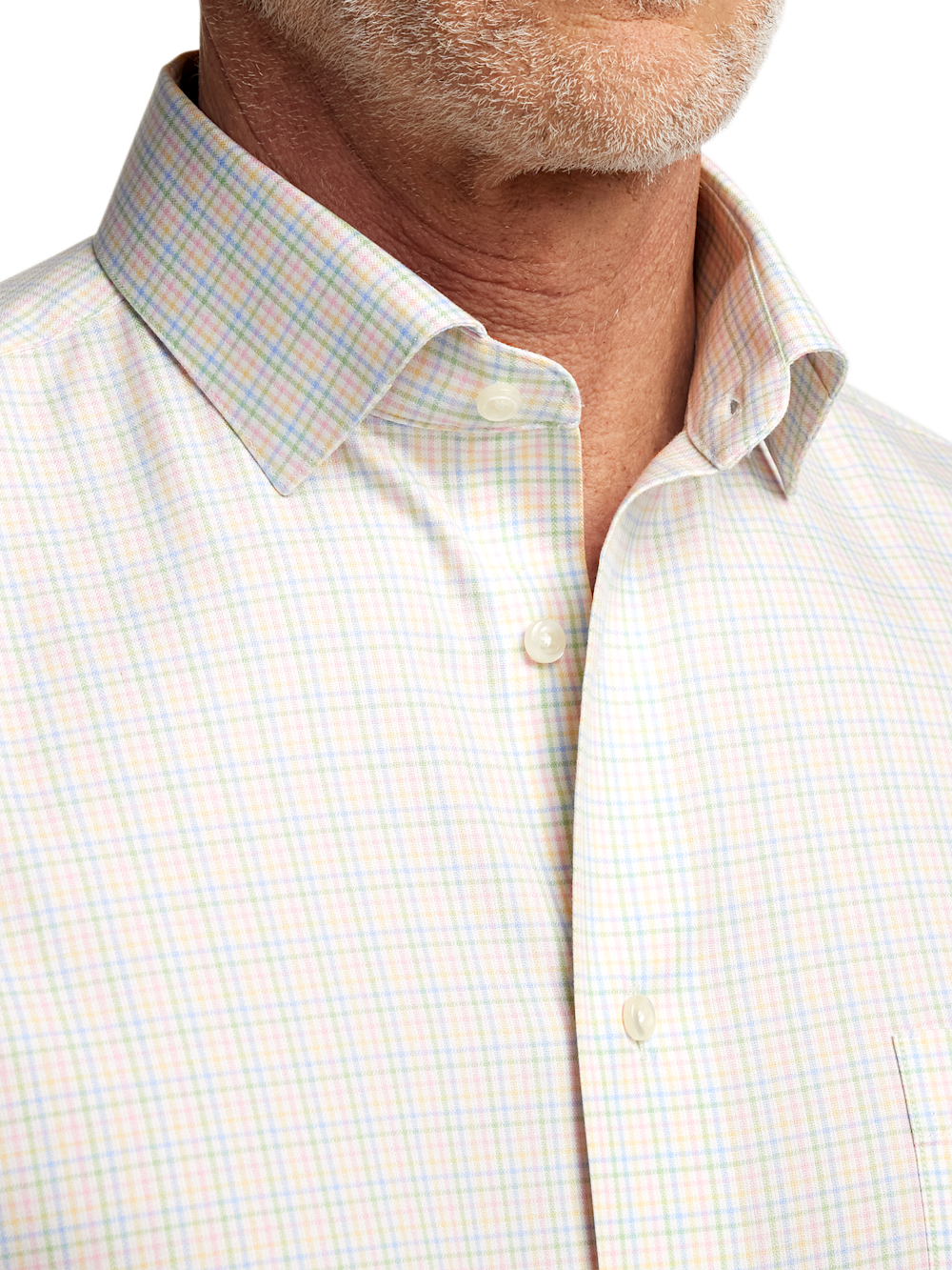 Alternate Image of Comfort Stretch Non-iron Check Dress Shirt-2