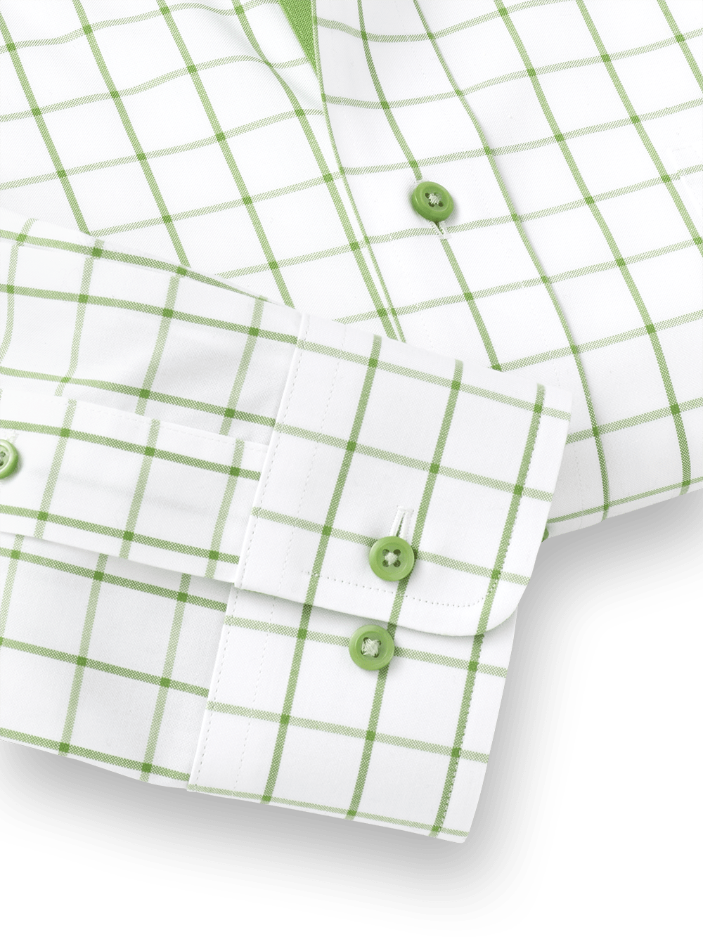 Alternate Image of Comfort Stretch Non-iron Check Dress Shirt With Contrast Trim-4