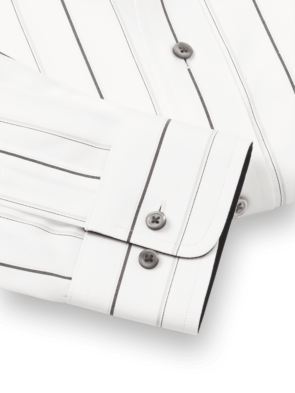 Alternate Image of Non-iron Cotton Stripe Dress Shirt With Contrast Trim-3