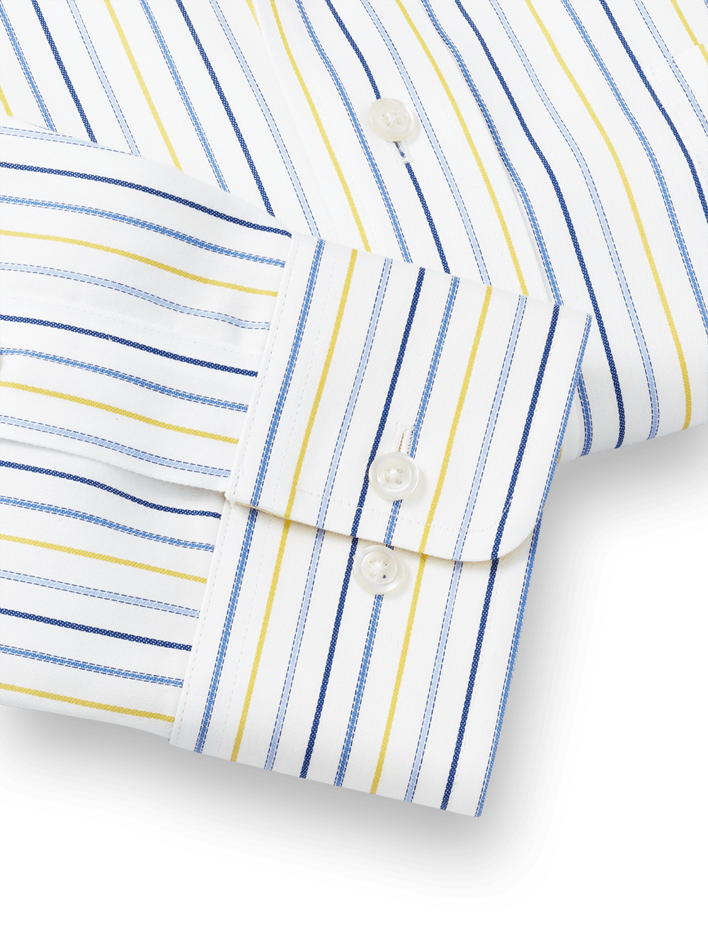 Alternate Image of Non-iron Cotton Stripe Dress Shirt With Contrast Trim-3