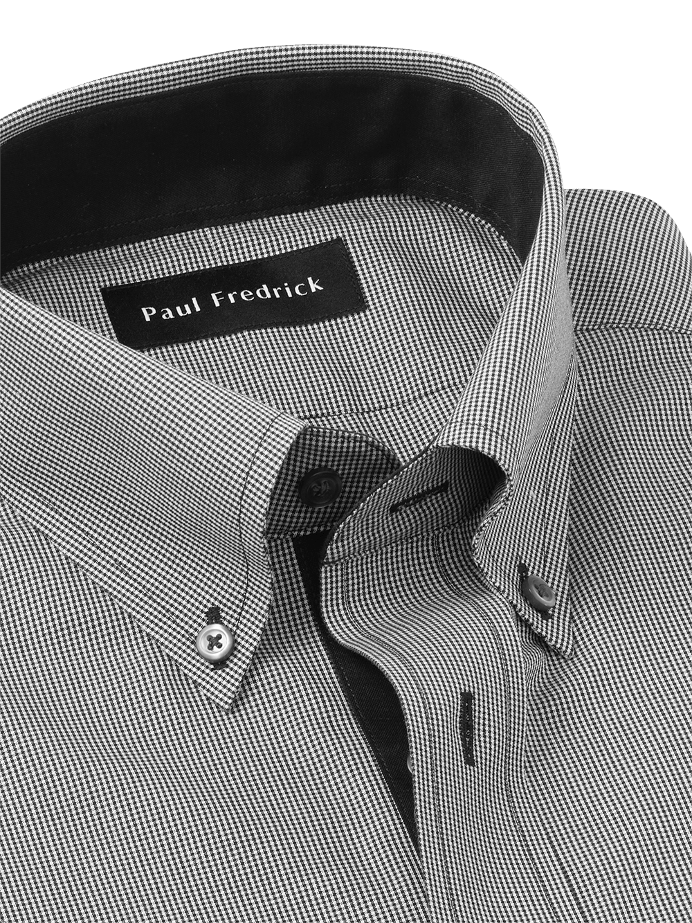 Alternate Image of Non-iron Cotton Houndstooth Dress Shirt With Contrast Trim-2