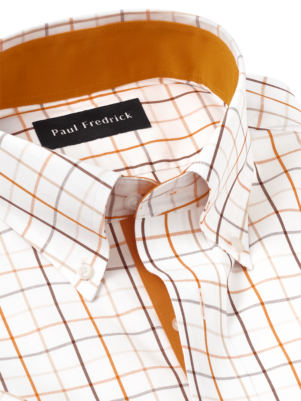 Alternate Image of Non-iron Cotton Check Dress Shirt With Contrast Trim-2