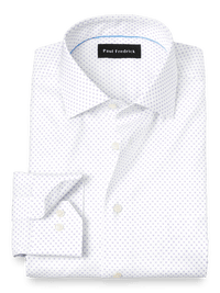 Royal Oxford Comfort Stretch Non-Iron Geometric Dress Shirt - Multi