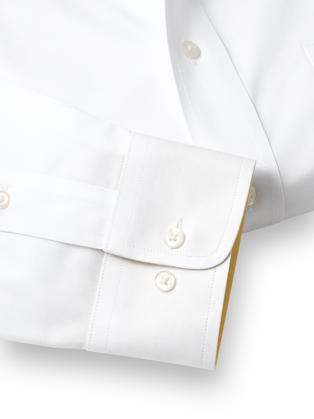 Alternate Image of Non-iron Cotton Solid Dress Shirt With Contrast Trim-3
