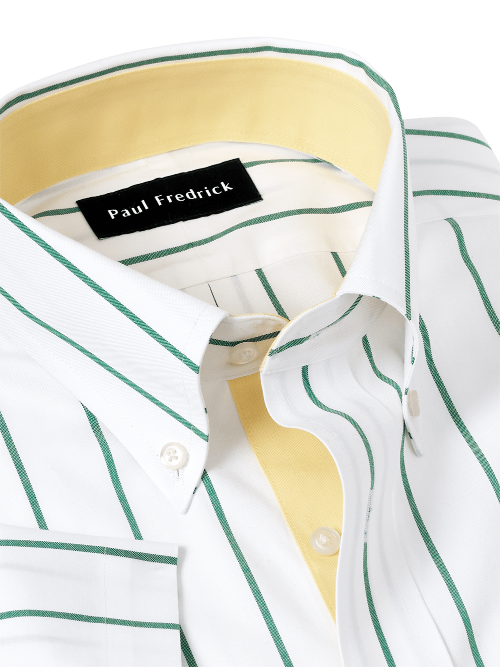 Alternate Image of Comfort Stretch Non-iron Stripe Dress Shirt With Contrast Trim-2