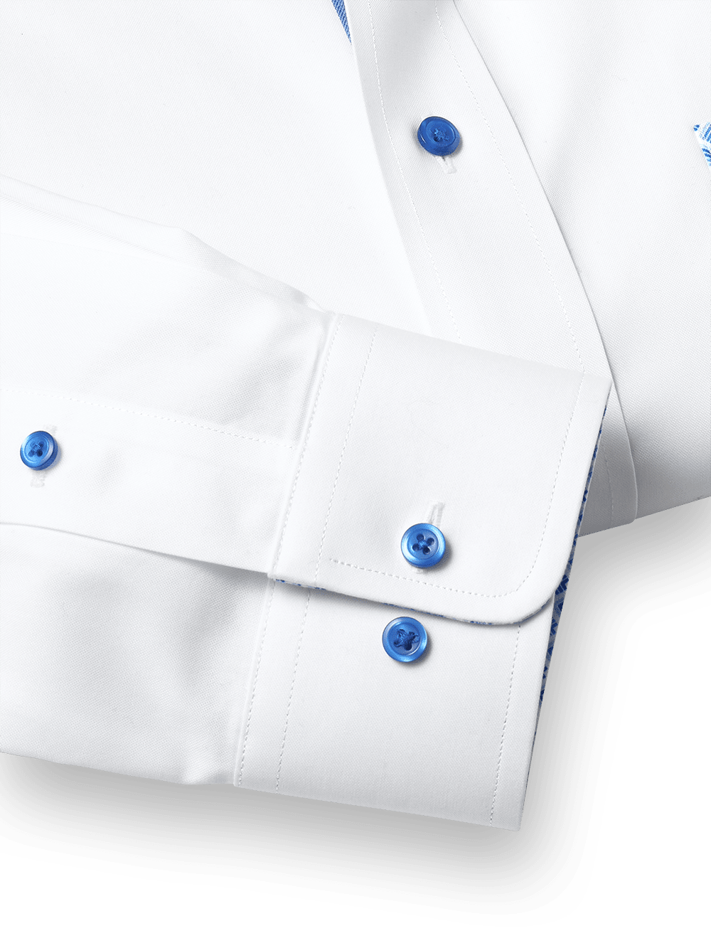 Alternate Image of Non-iron Cotton Solid Dress Shirt With Contrast Trim-4