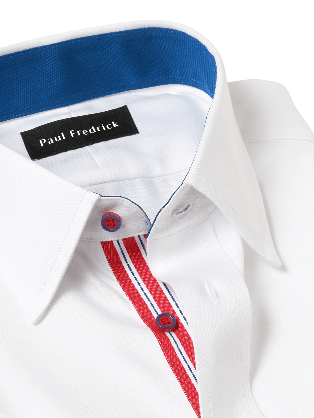 Alternate Image of Non-iron Cotton Solid Dress Shirt With Contrast Trim-3