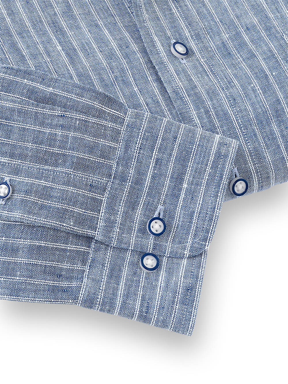 Alternate Image of Linen Stripe Dress Shirt With Contrast Trim-3