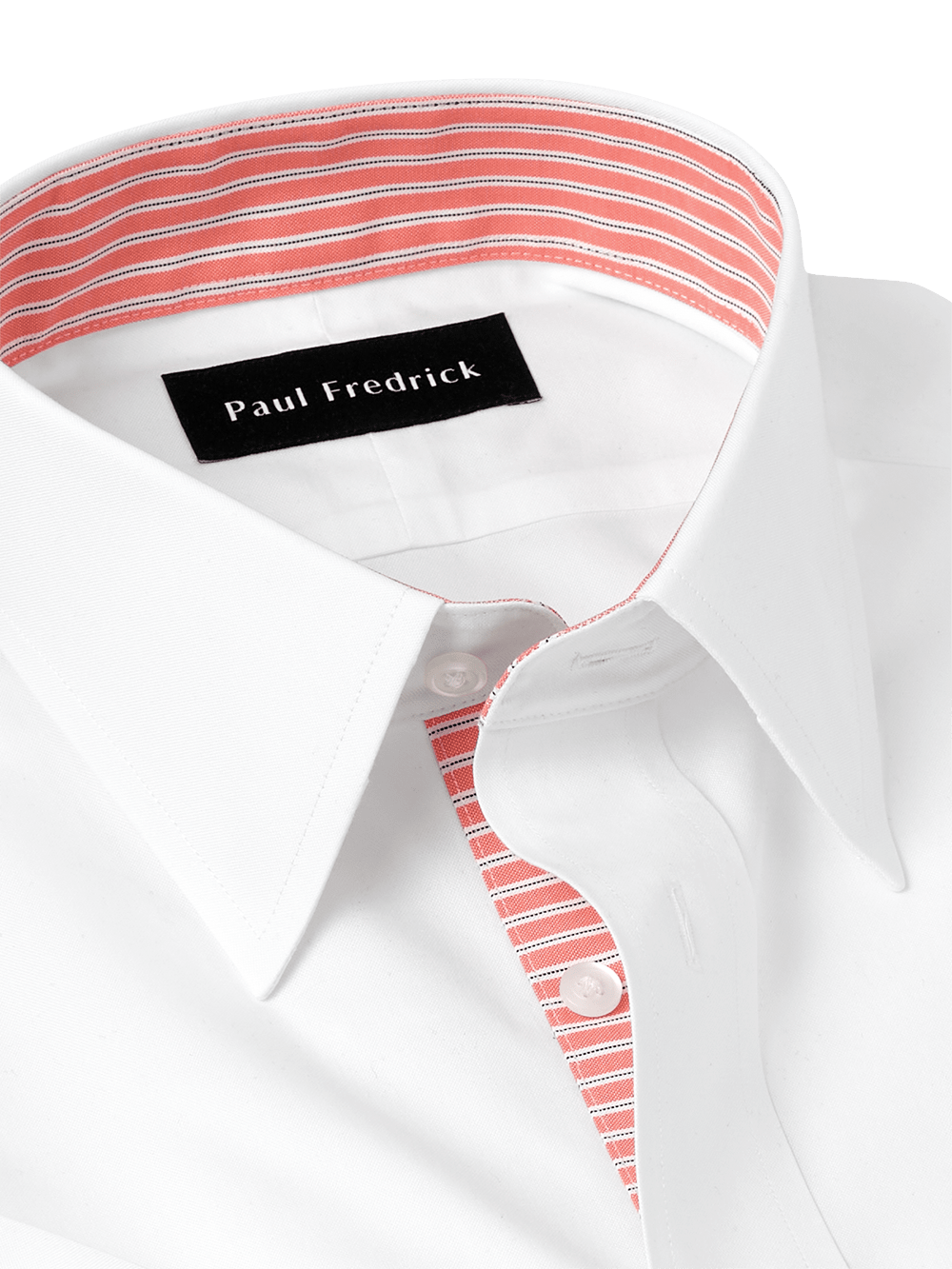 Alternate Image of Non-iron Cotton Solid Dress Shirt With Contrast Trim-6